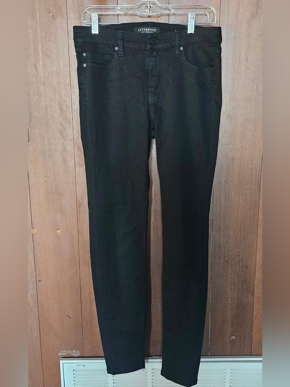 Liverpool Men's Skinny Black Jeans - Stretch Slim Fit